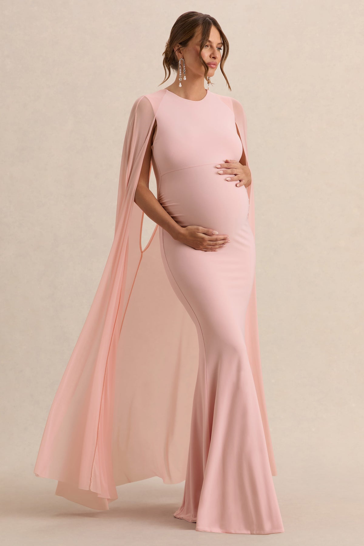 ECM_HR_CL136302301---Currant--Pink-Crew-Neck-Maternity-Maxi-Dress-With-Cape--2.jpg