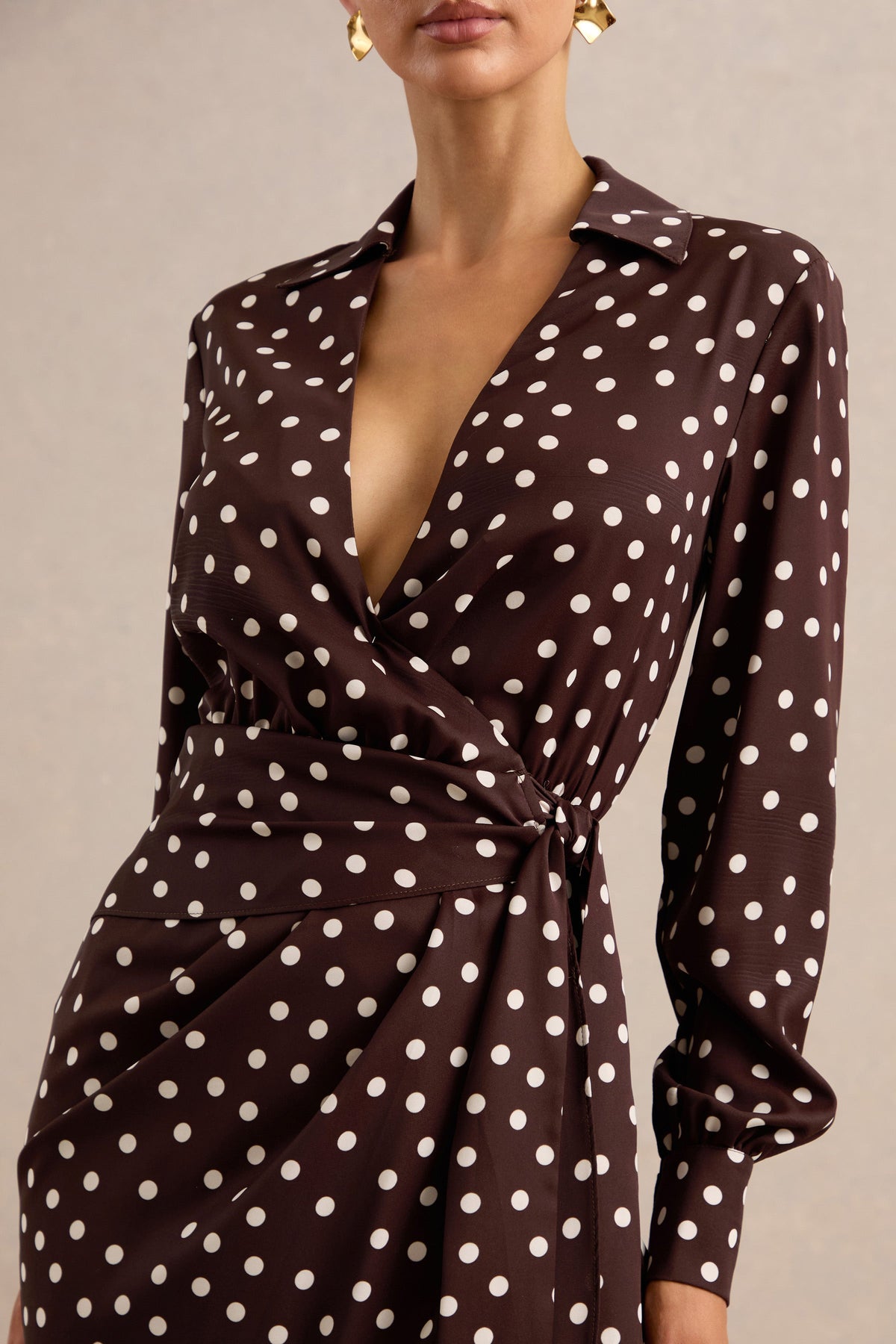 ECM_HR_CL137938031 - Amarosia _ Brown Polka-Dot Wrap Shirt Midi-Dress 3.jpg
