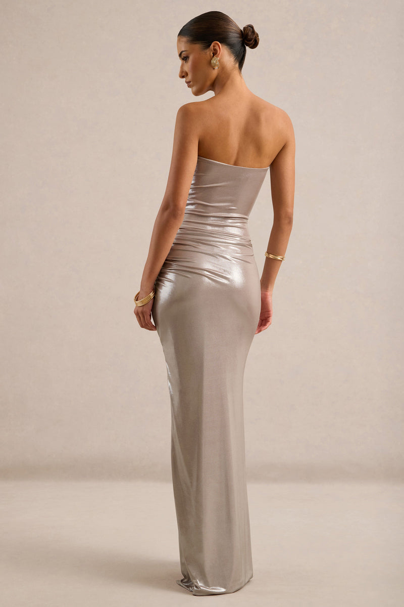 CL138380060 - Anavelle | Champagne Metallic Maxi Skirt With Front-High Split5.jpg