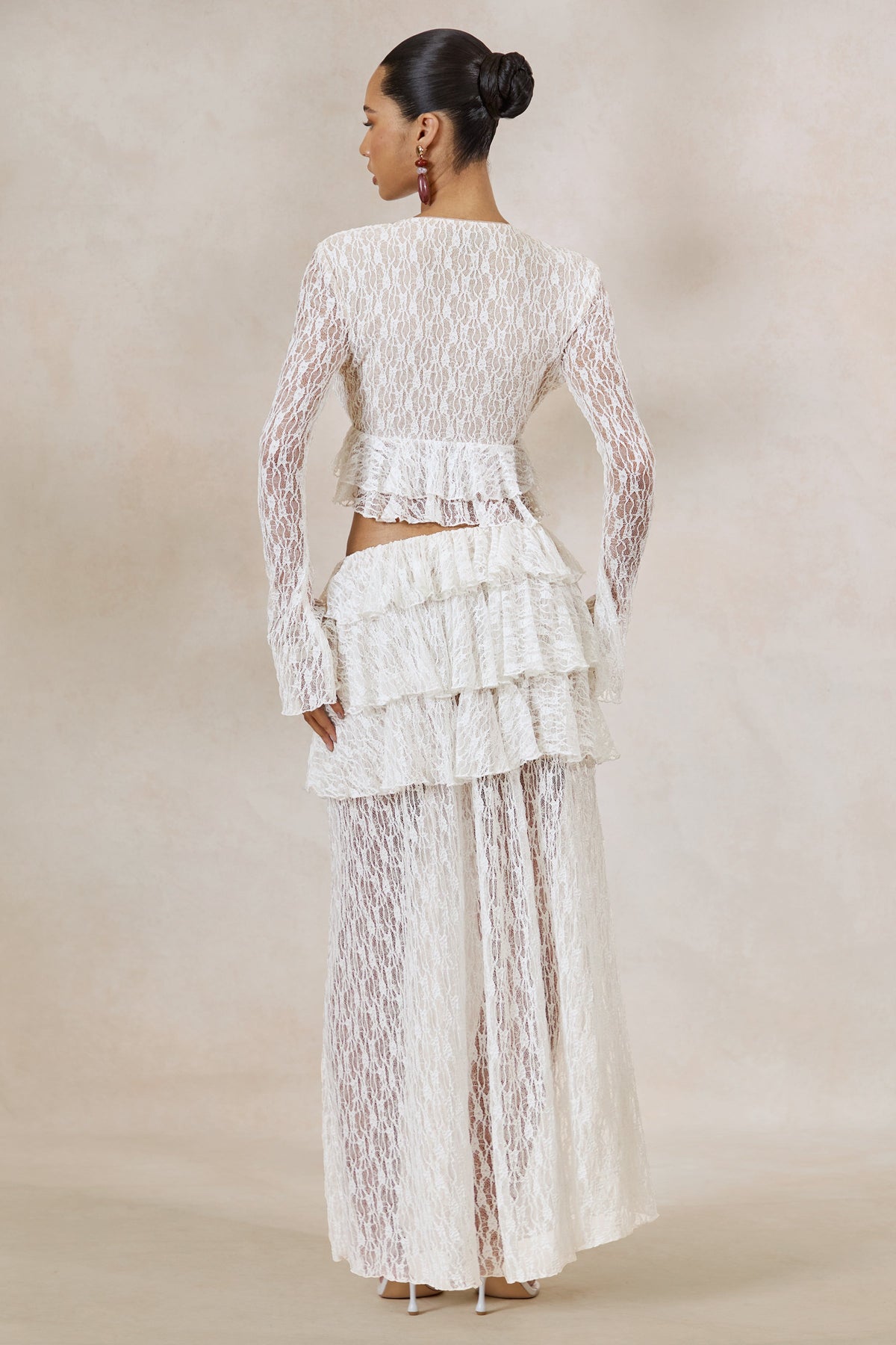 ECM_HR_CL138498110 - Astella | White Lace Plunge-Neck Maternity Top With Ruffled Trim + CL138499110 - Astella | White Lace Asymmetric-Waist Maternity Maxi Skirt With Ruffled Detailing9.jpg