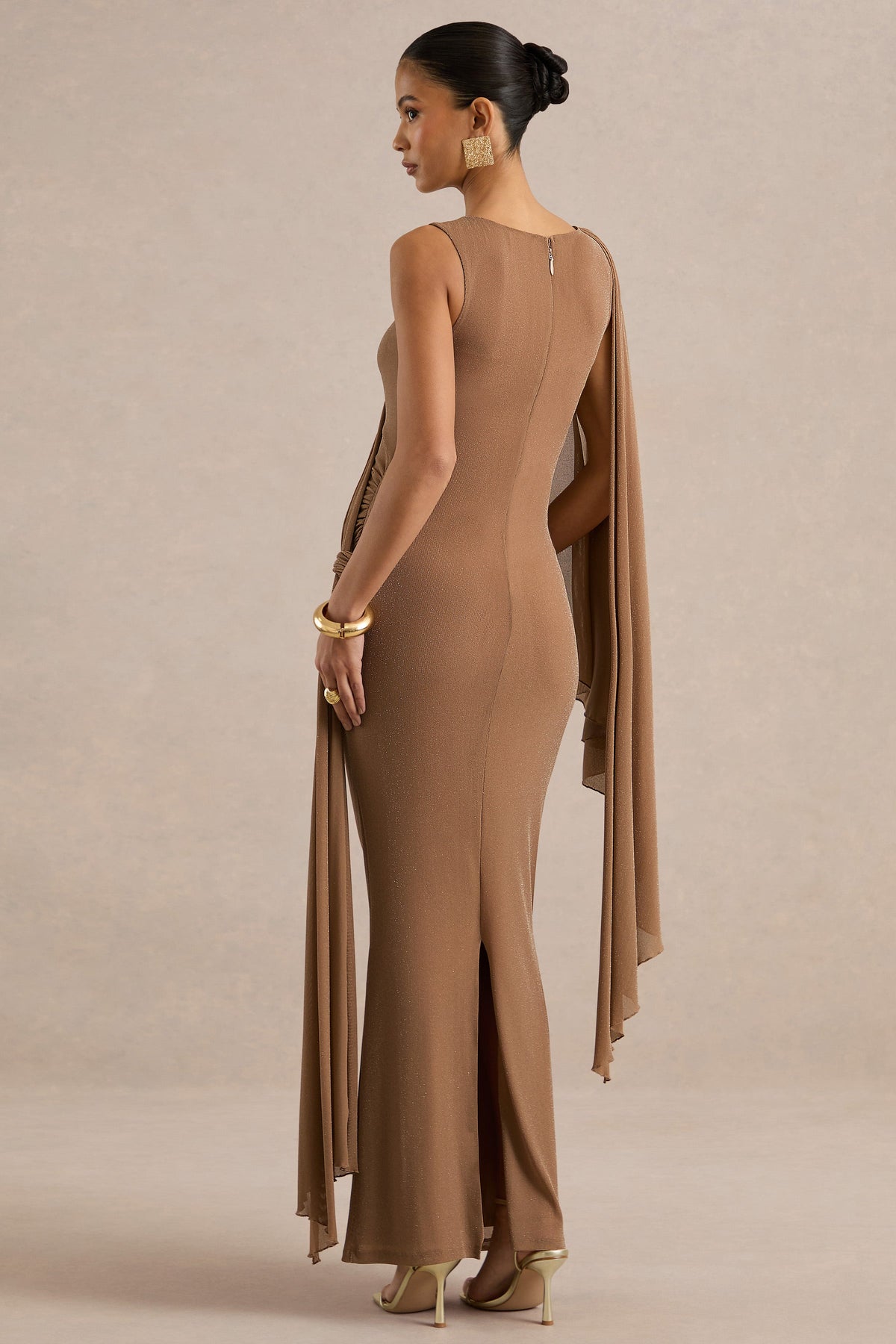 ECM_HR_CL138508050 - Yelena _ Gold Metallic Round-Neck Maternity Maxi Dress With Gathered Detailing6.jpg