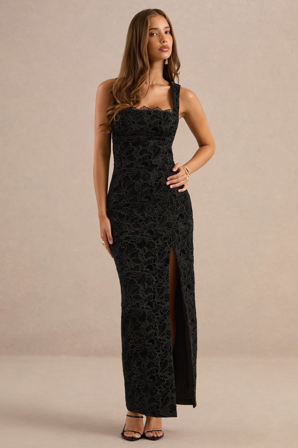 ECM_HR_CL138589001 - Ebelina Black Lace Square-Neck Maxi Dress1.jpg