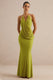 ECM_HR_CL138697031 - Dinara _ Olive Halter-Neck Maxi Dress With Draped Detailing And Gold Detail 3.jpg